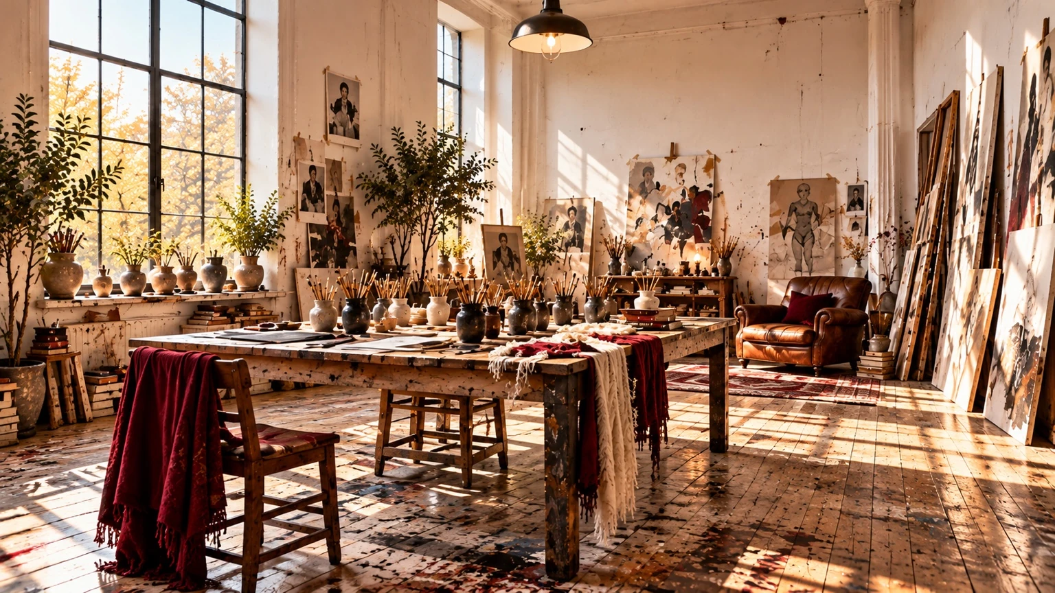 The Artist’s Studio — a sunlit creative workspace